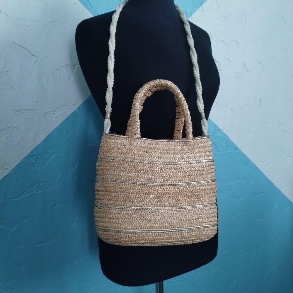 Woven Straw Purse